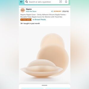 Nippies with lift.  D cup+.